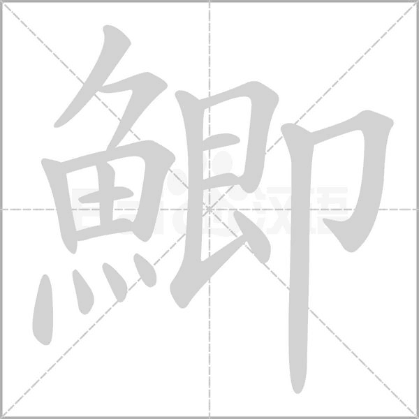 鯽的筆順動(dòng)畫演示